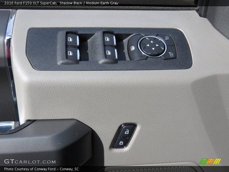 Shadow Black / Medium Earth Gray 2016 Ford F150 XLT SuperCab