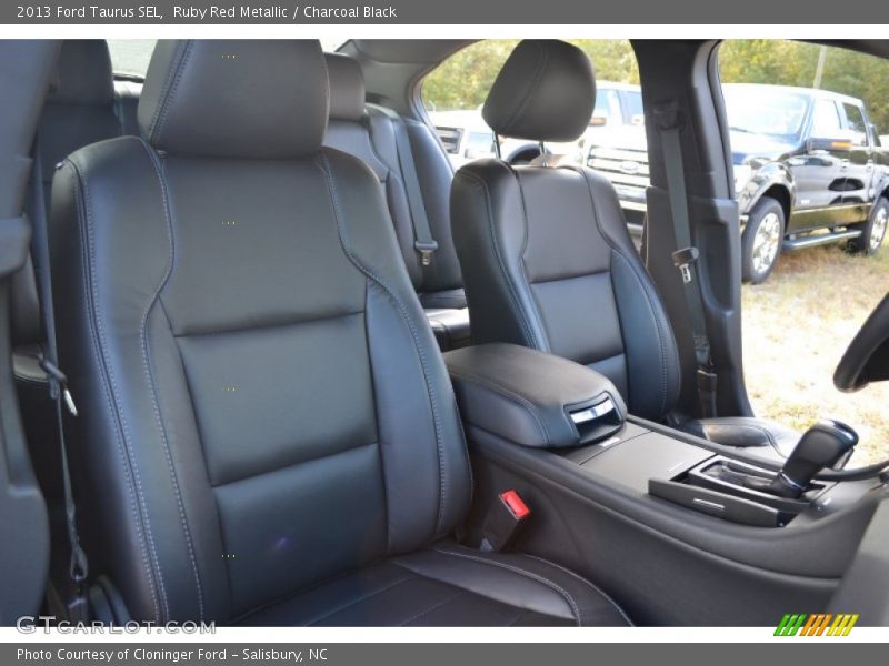 Ruby Red Metallic / Charcoal Black 2013 Ford Taurus SEL