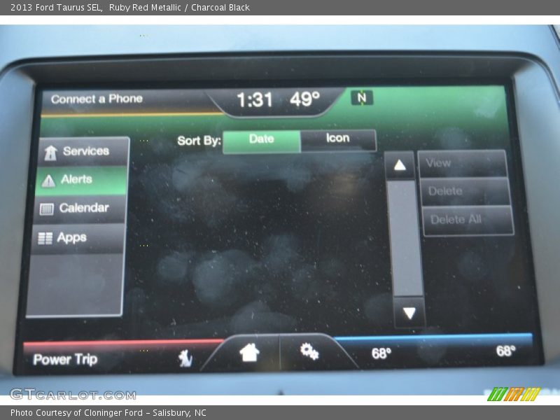 Ruby Red Metallic / Charcoal Black 2013 Ford Taurus SEL
