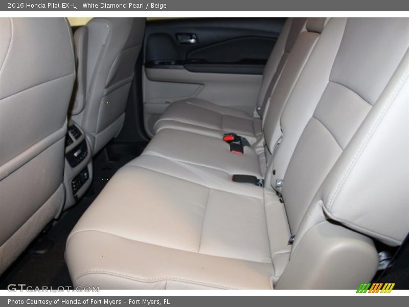 White Diamond Pearl / Beige 2016 Honda Pilot EX-L