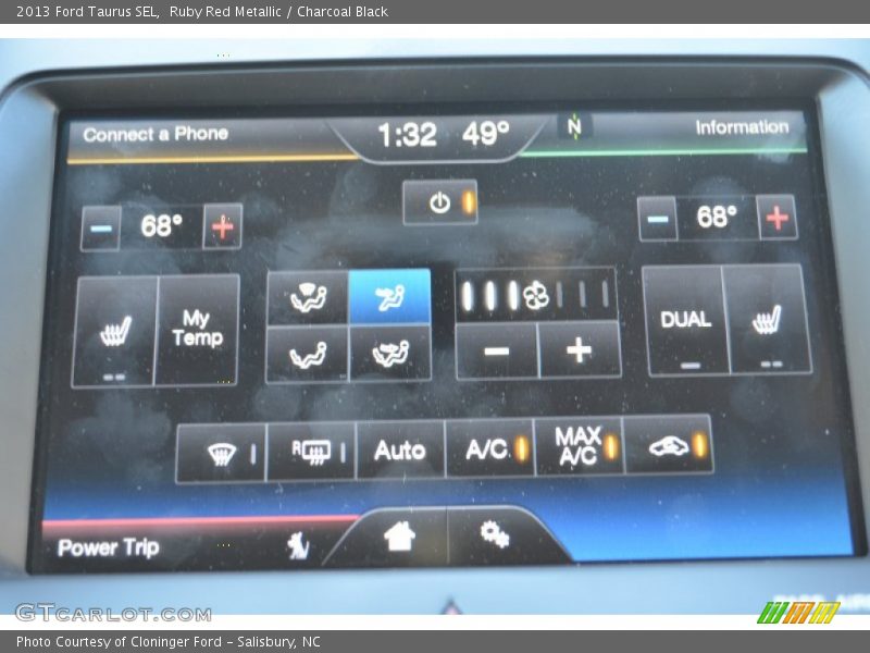 Ruby Red Metallic / Charcoal Black 2013 Ford Taurus SEL