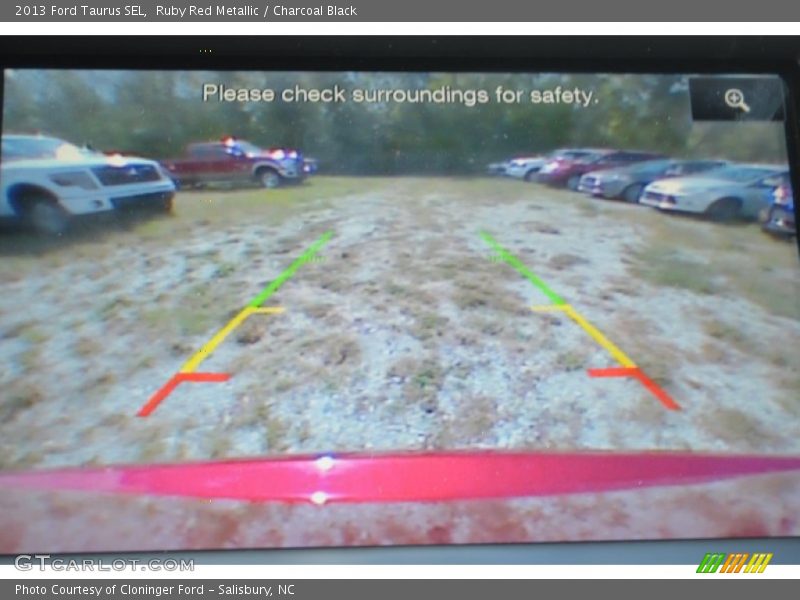 Ruby Red Metallic / Charcoal Black 2013 Ford Taurus SEL