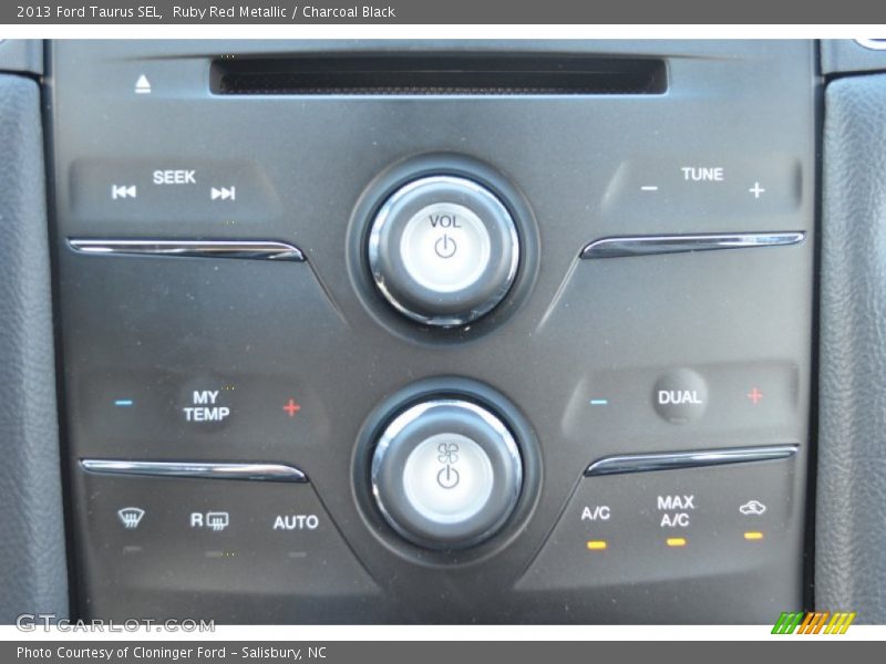 Ruby Red Metallic / Charcoal Black 2013 Ford Taurus SEL