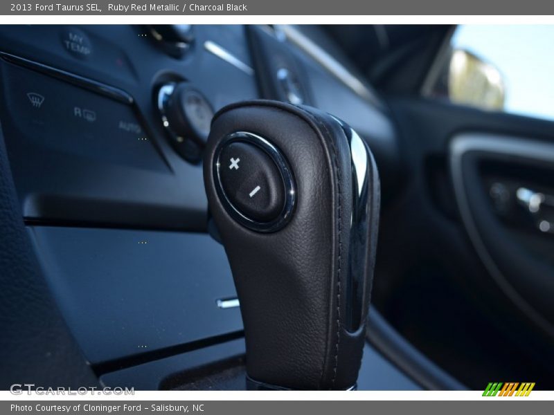 Ruby Red Metallic / Charcoal Black 2013 Ford Taurus SEL