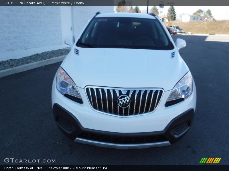 Summit White / Ebony 2016 Buick Encore AWD