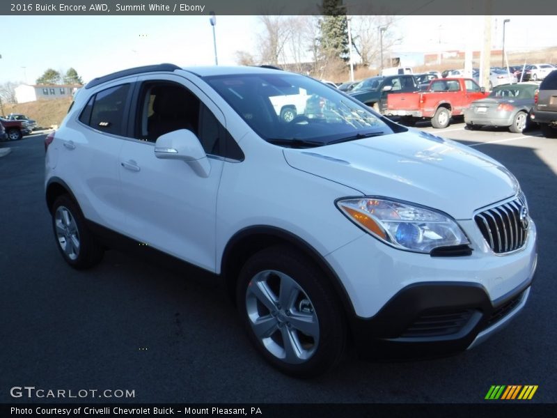 Summit White / Ebony 2016 Buick Encore AWD