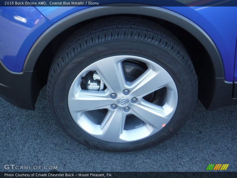 Coastal Blue Metallic / Ebony 2016 Buick Encore AWD