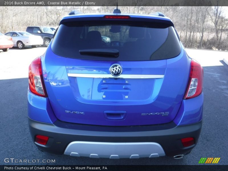 Coastal Blue Metallic / Ebony 2016 Buick Encore AWD