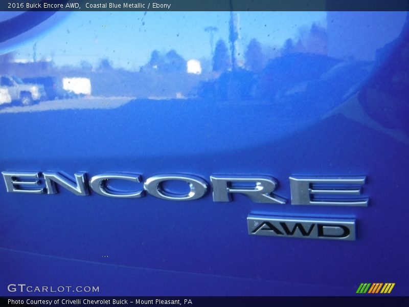 Coastal Blue Metallic / Ebony 2016 Buick Encore AWD