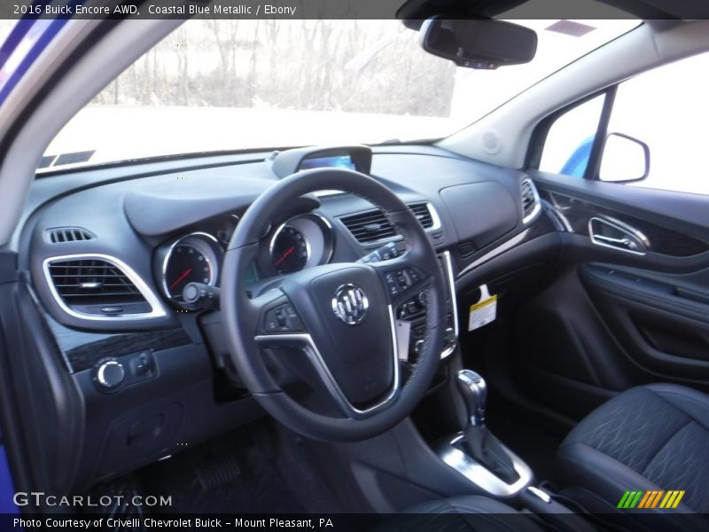 Coastal Blue Metallic / Ebony 2016 Buick Encore AWD