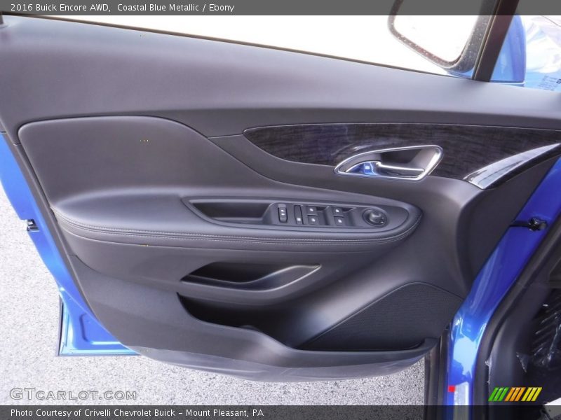 Coastal Blue Metallic / Ebony 2016 Buick Encore AWD