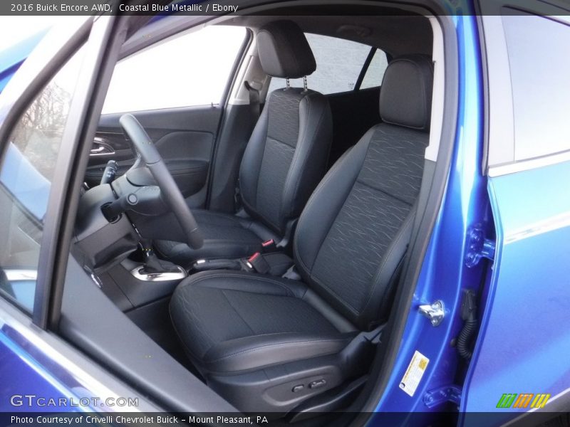 Coastal Blue Metallic / Ebony 2016 Buick Encore AWD