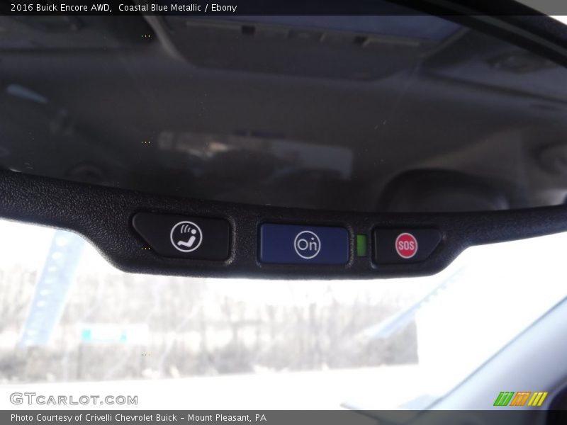 Coastal Blue Metallic / Ebony 2016 Buick Encore AWD