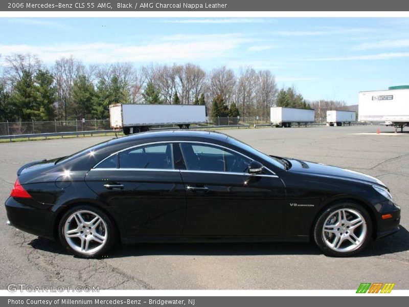 Black / AMG Charcoal Nappa Leather 2006 Mercedes-Benz CLS 55 AMG