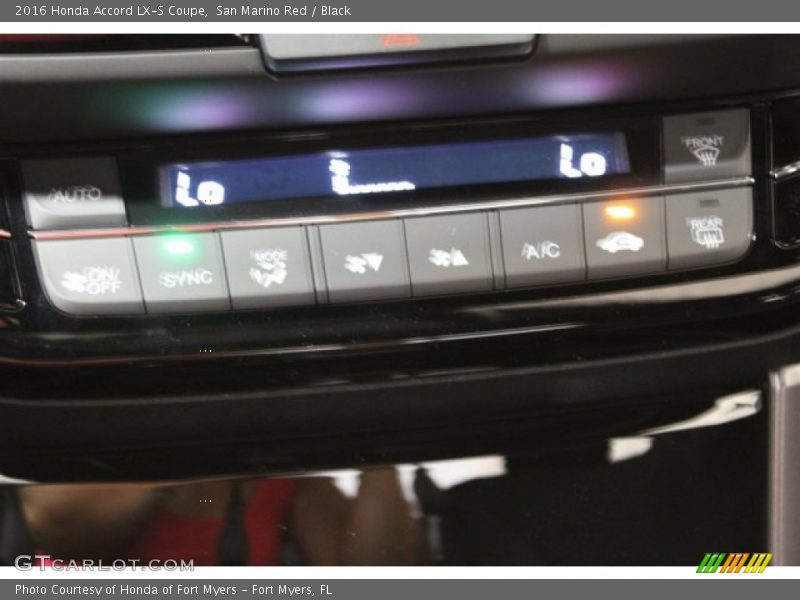 San Marino Red / Black 2016 Honda Accord LX-S Coupe