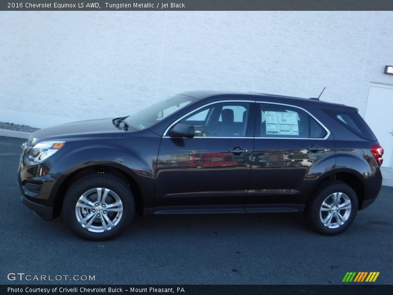 Tungsten Metallic / Jet Black 2016 Chevrolet Equinox LS AWD