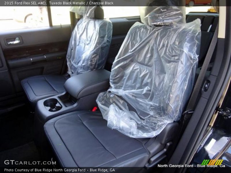 Tuxedo Black Metallic / Charcoal Black 2015 Ford Flex SEL AWD