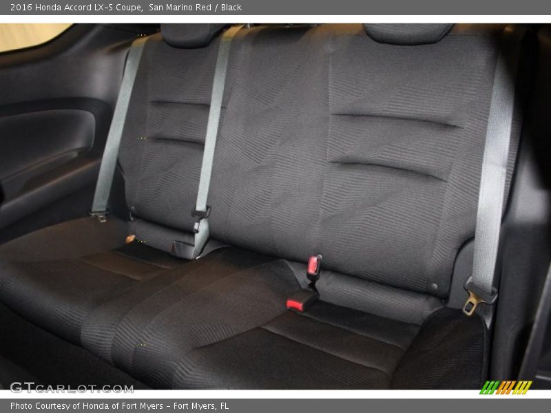 Rear Seat of 2016 Accord LX-S Coupe