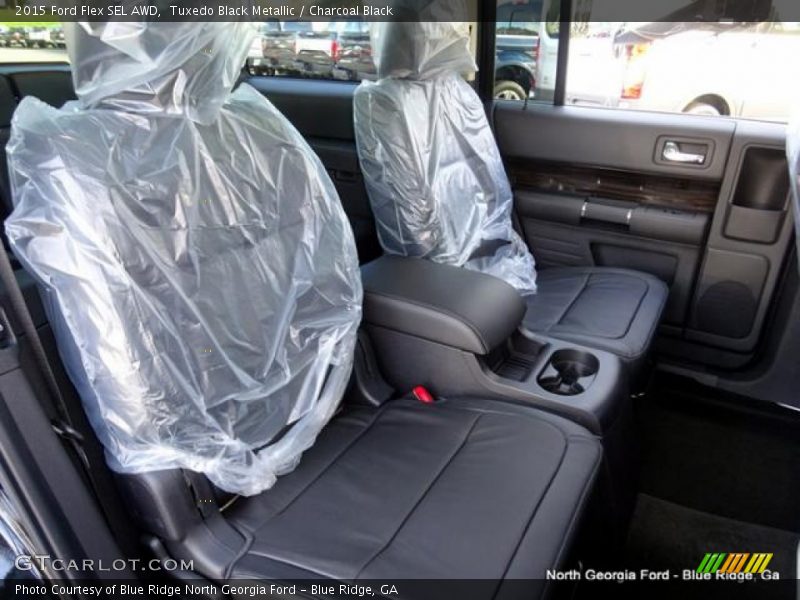 Tuxedo Black Metallic / Charcoal Black 2015 Ford Flex SEL AWD