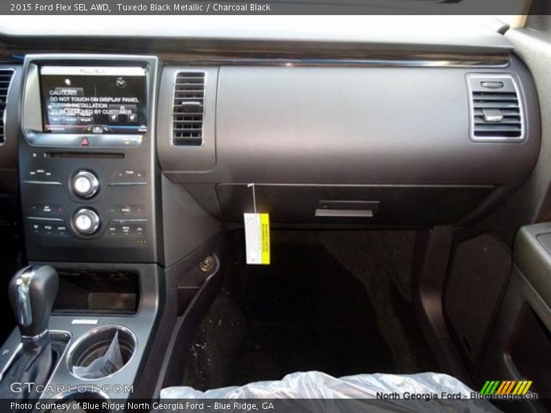 Tuxedo Black Metallic / Charcoal Black 2015 Ford Flex SEL AWD