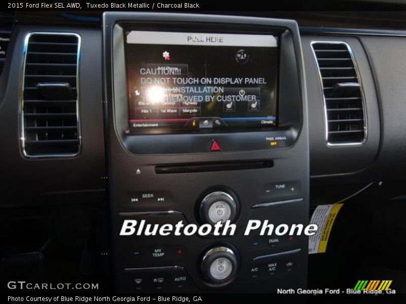 Tuxedo Black Metallic / Charcoal Black 2015 Ford Flex SEL AWD