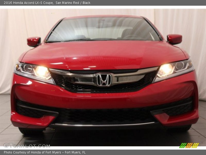 San Marino Red / Black 2016 Honda Accord LX-S Coupe