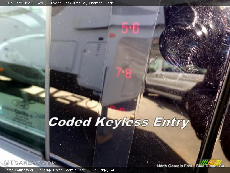 Tuxedo Black Metallic / Charcoal Black 2015 Ford Flex SEL AWD