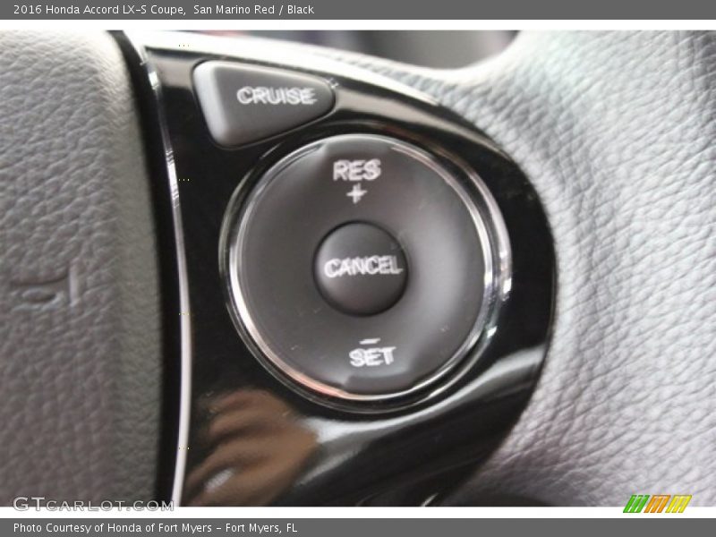 San Marino Red / Black 2016 Honda Accord LX-S Coupe