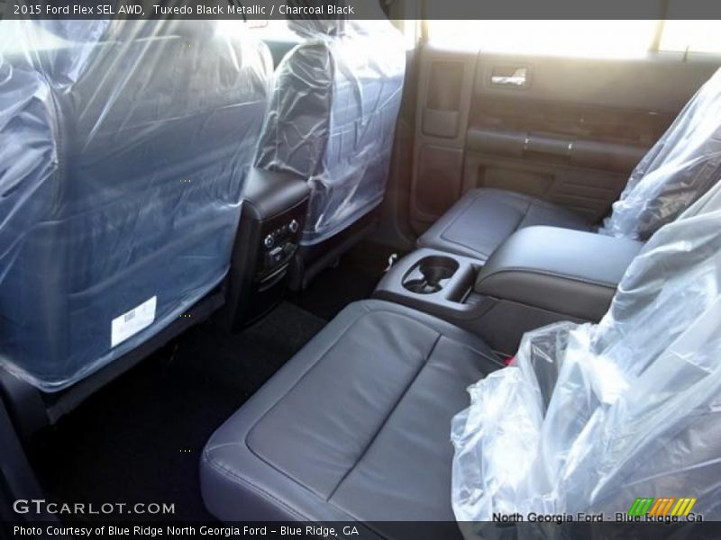 Tuxedo Black Metallic / Charcoal Black 2015 Ford Flex SEL AWD