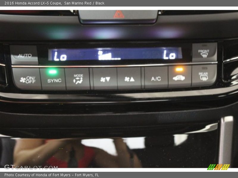 San Marino Red / Black 2016 Honda Accord LX-S Coupe