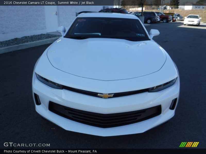Summit White / Jet Black 2016 Chevrolet Camaro LT Coupe