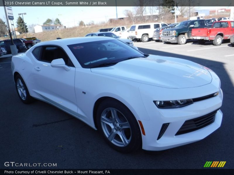 Summit White / Jet Black 2016 Chevrolet Camaro LT Coupe