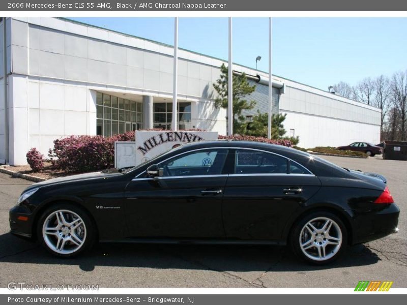 Black / AMG Charcoal Nappa Leather 2006 Mercedes-Benz CLS 55 AMG