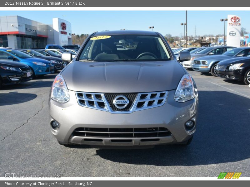 Brilliant Silver / Black 2013 Nissan Rogue S