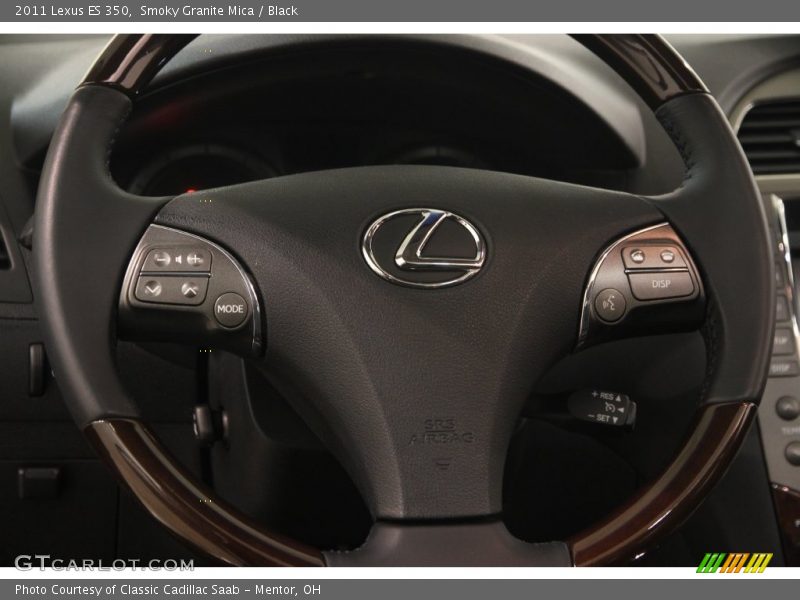 Smoky Granite Mica / Black 2011 Lexus ES 350