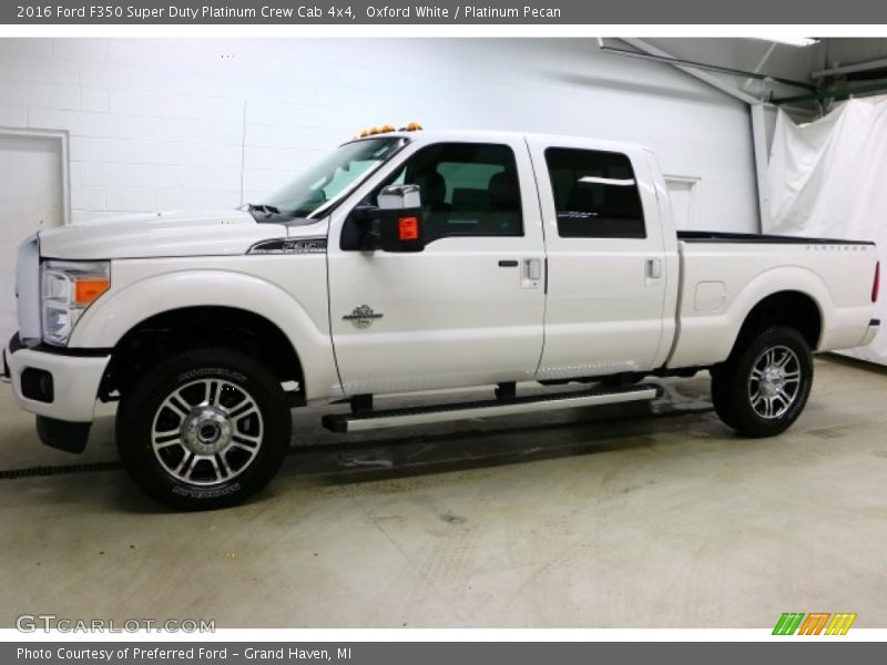 Oxford White / Platinum Pecan 2016 Ford F350 Super Duty Platinum Crew Cab 4x4