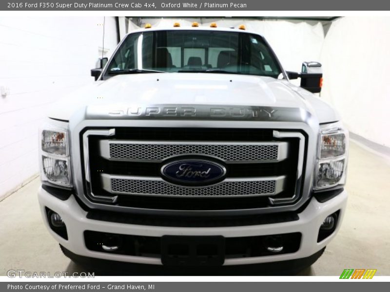 Oxford White / Platinum Pecan 2016 Ford F350 Super Duty Platinum Crew Cab 4x4