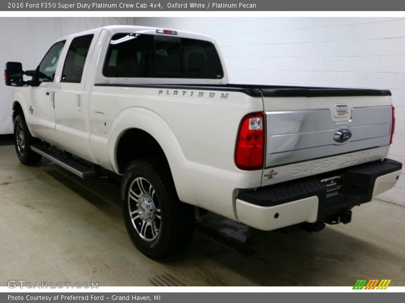 Oxford White / Platinum Pecan 2016 Ford F350 Super Duty Platinum Crew Cab 4x4