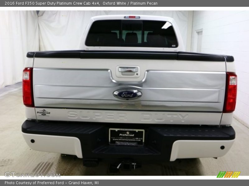 Oxford White / Platinum Pecan 2016 Ford F350 Super Duty Platinum Crew Cab 4x4