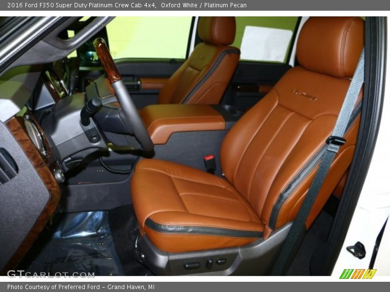 Oxford White / Platinum Pecan 2016 Ford F350 Super Duty Platinum Crew Cab 4x4