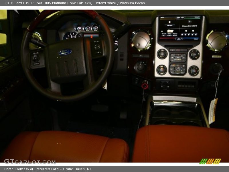 Oxford White / Platinum Pecan 2016 Ford F350 Super Duty Platinum Crew Cab 4x4
