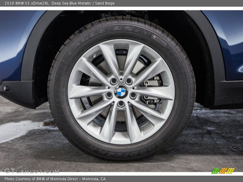 Deep Sea Blue Metallic / Sand Beige 2016 BMW X3 xDrive28i