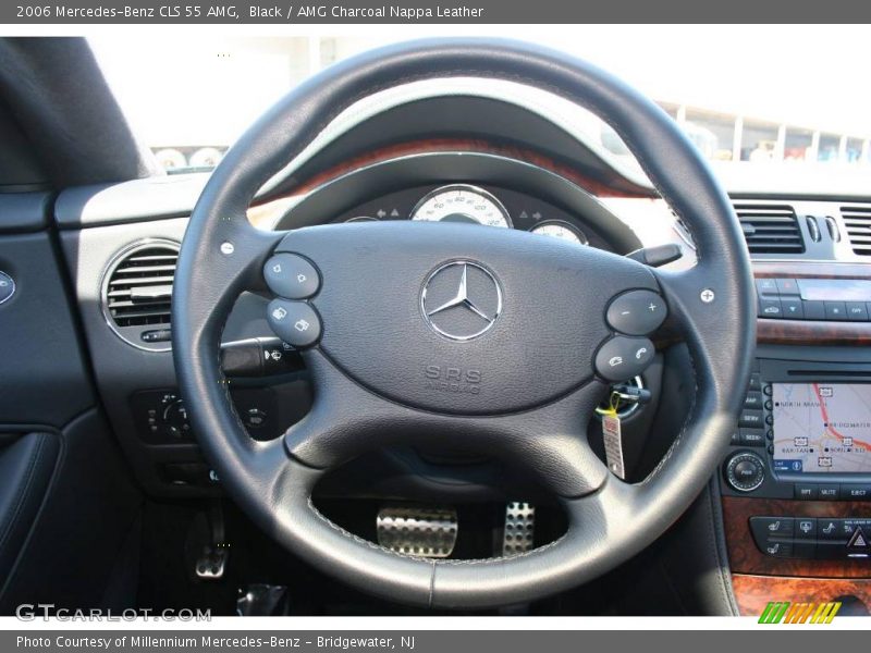 Black / AMG Charcoal Nappa Leather 2006 Mercedes-Benz CLS 55 AMG