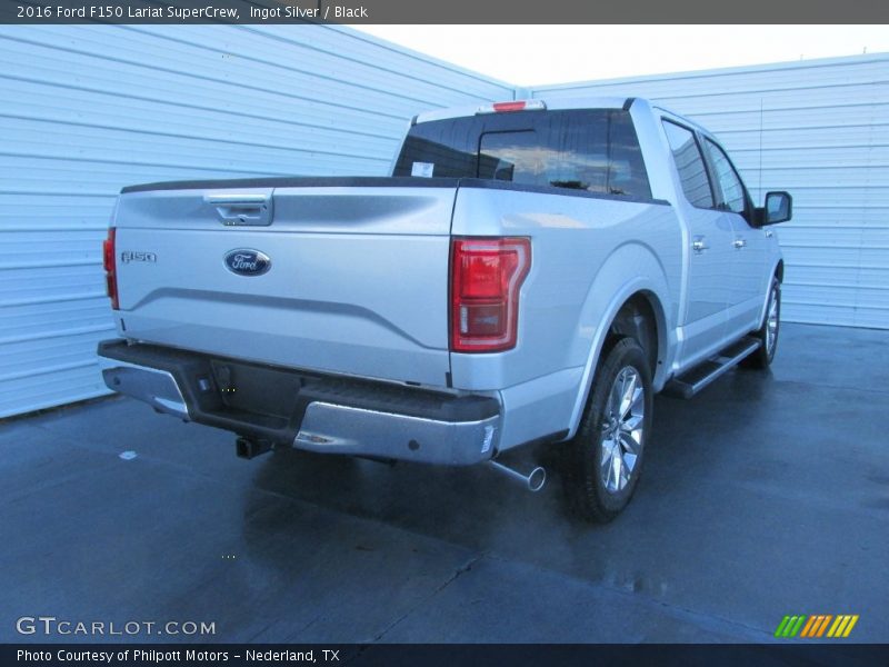 Ingot Silver / Black 2016 Ford F150 Lariat SuperCrew