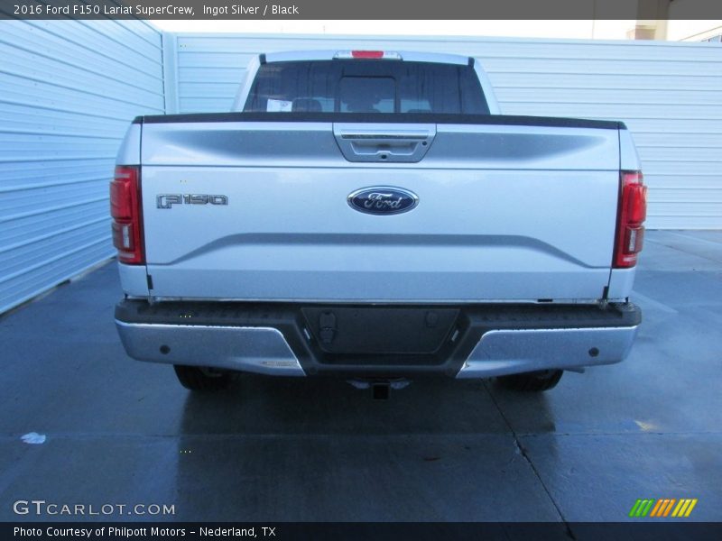 Ingot Silver / Black 2016 Ford F150 Lariat SuperCrew