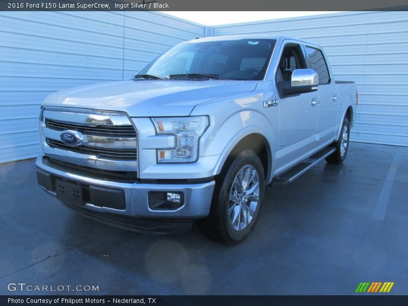 Ingot Silver / Black 2016 Ford F150 Lariat SuperCrew