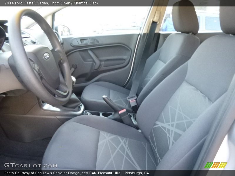 Ingot Silver / Charcoal Black 2014 Ford Fiesta S Sedan