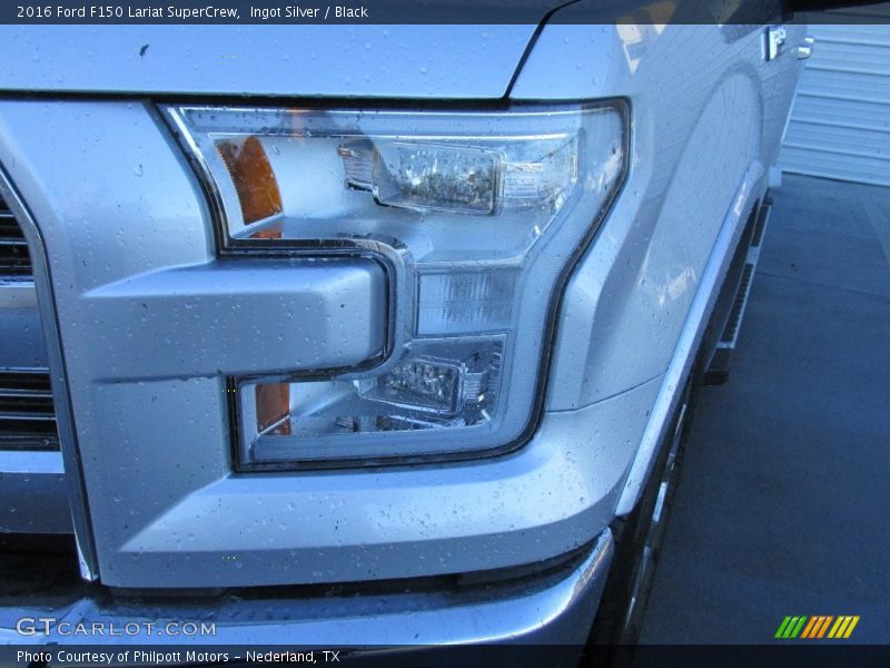 Ingot Silver / Black 2016 Ford F150 Lariat SuperCrew