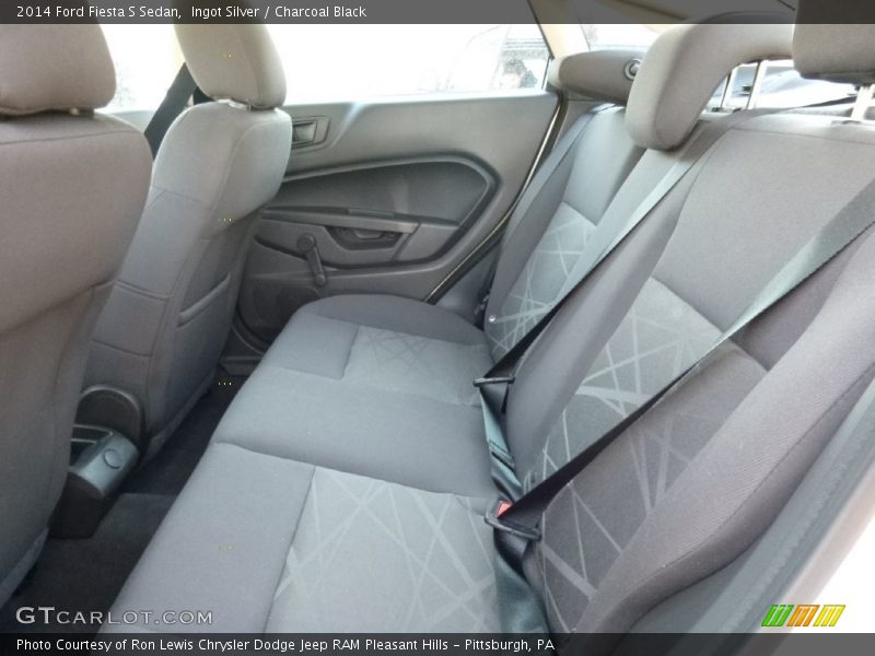 Ingot Silver / Charcoal Black 2014 Ford Fiesta S Sedan
