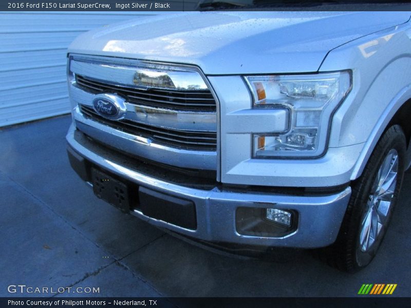 Ingot Silver / Black 2016 Ford F150 Lariat SuperCrew